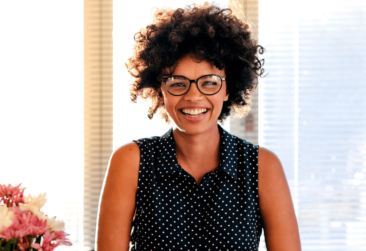 Woman smiling Woman smiling